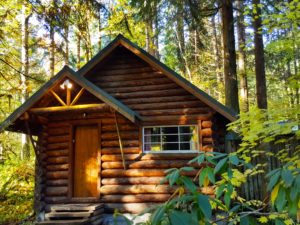 Copper Creek Log Cabin at Mount Rainier